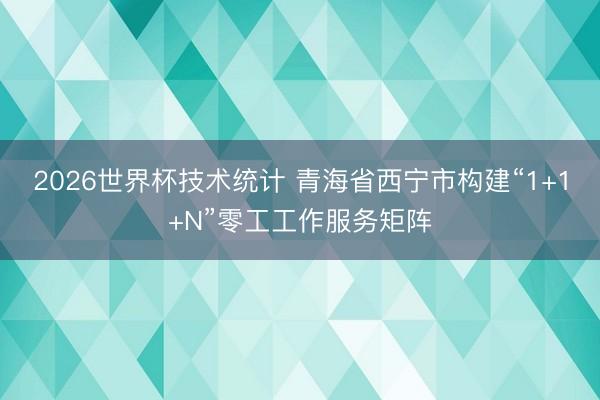 2026世界杯技术统计 青海省西宁市构建“1+1+N”零工工作服务矩阵